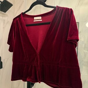 Urban Outfitters Velvet Top